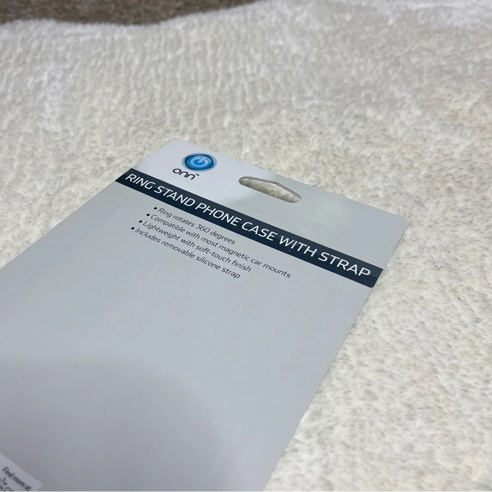 Onn iPhone XS Max Ring Stand Phone Case with Strap - Picture 9 of 9